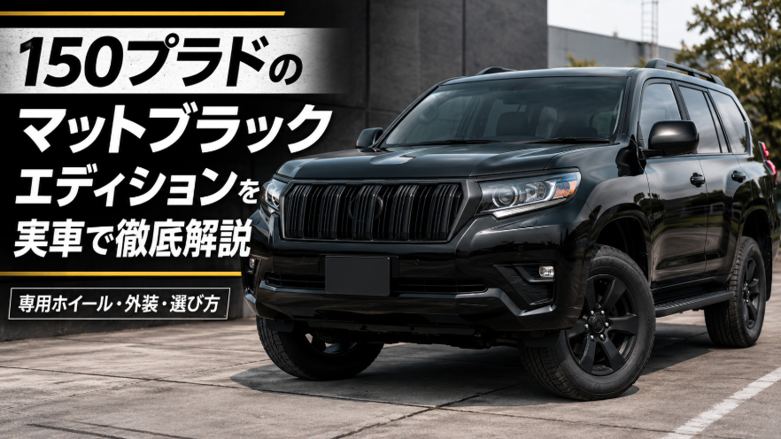 PRADO150 マットブラックエディション　グリル 150プラドのマットブラックエディションを実車で徹底解説 - ランクル